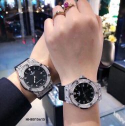 Đồng hồ cặp Hublot Chronograph - Geneve siêu cấp viền đính đá