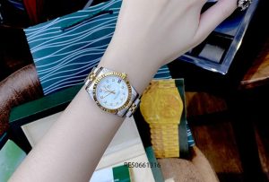Đồng hồ Cặp Rolex Oyster Perpetual Datejust cơ Nam trắng cao cấp