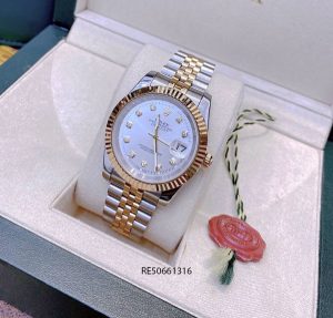 Đồng hồ Cặp Rolex Oyster Perpetual Datejust cơ Nam trắng cao cấp