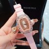 Đồng hồ Nữ Richard Mille dây cao su màu hồng cao cấp