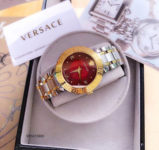 Đồng hồ nữ Versace Red Daphnis dây kim loại cao cấp