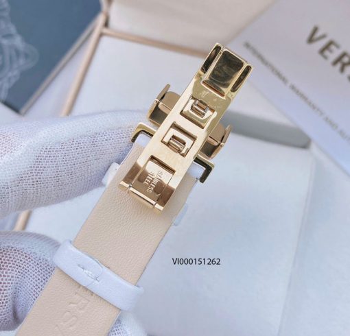 Đồng hồ Versace Mini Vanitas Micro Analog Display Swiss Quartz White