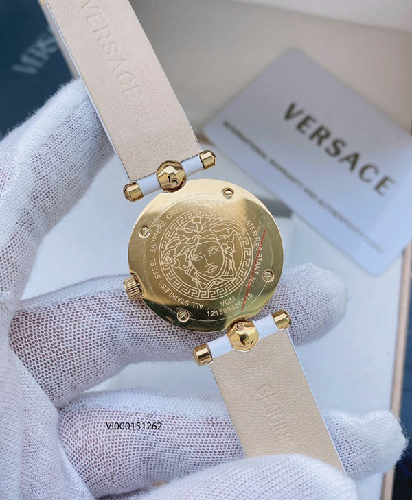 Đồng hồ Versace Mini Vanitas Micro Analog Display Swiss Quartz White