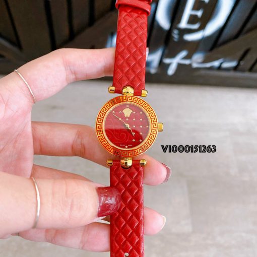 Đồng hồ Versace Mini Vanitas Micro Analog Display Swiss Quartz Red