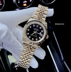 Đồng hồ Rolex Nam máy pin nhật dây mạ vàng PVD